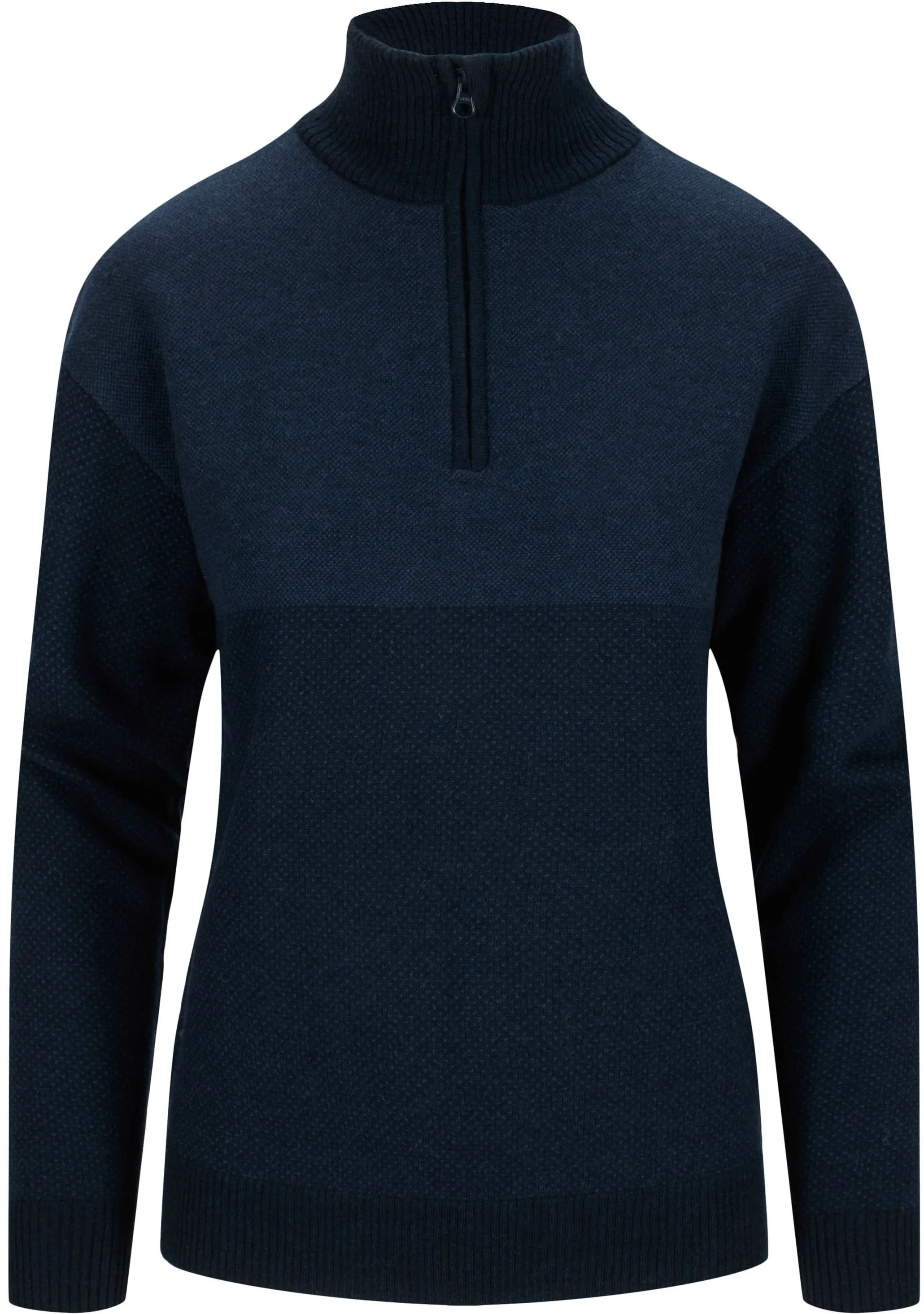 Tufte Wear W Robin Stitch Half-Zip Sweater Sky Captain / Mood Indigo