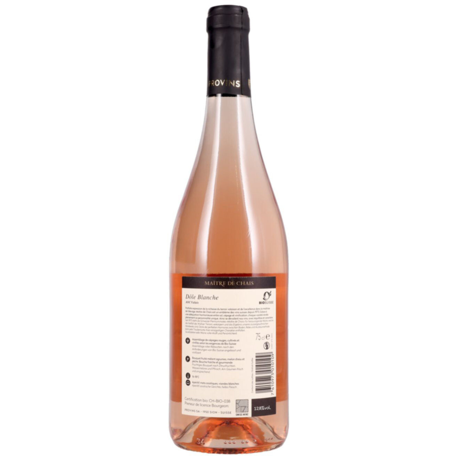 Valais AOC Dôle Blanche Maître de Chais -75cl
