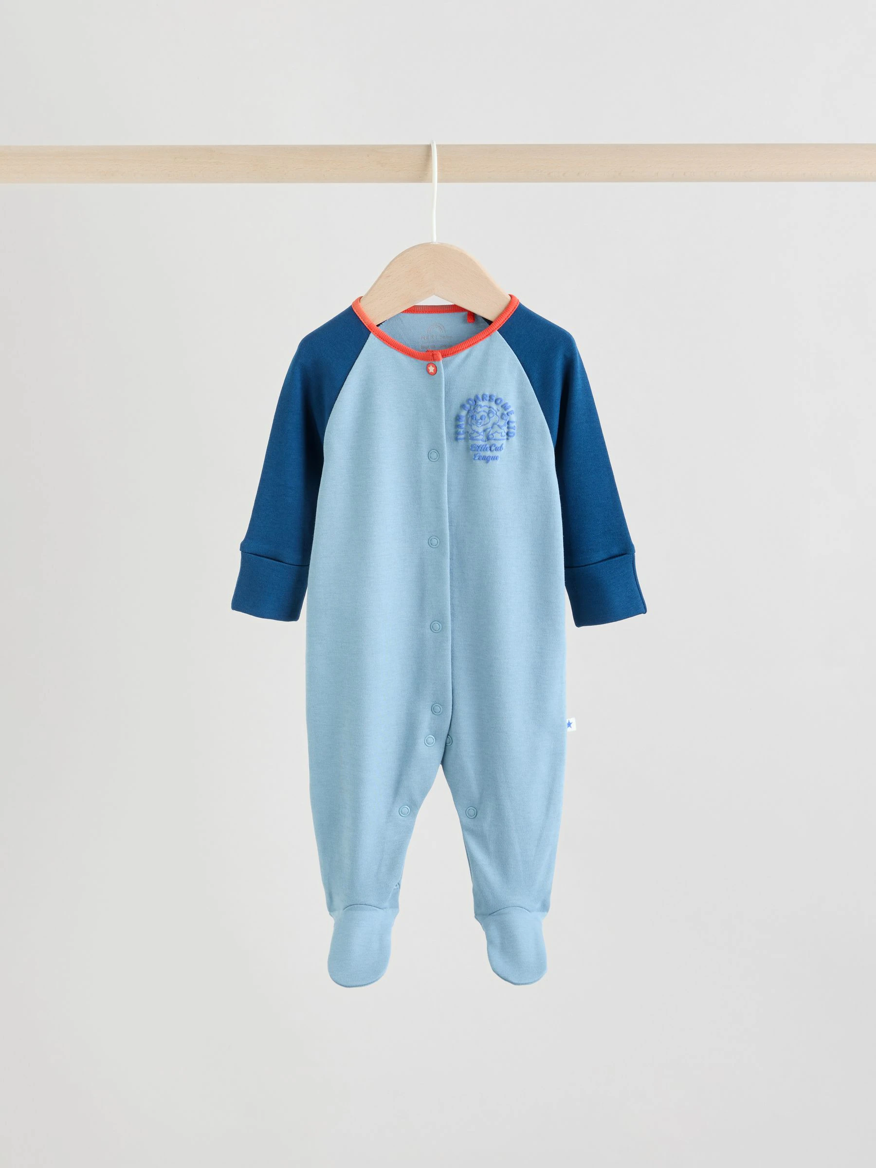 Meerkleurig collegesportstijl - Verpakking van 3 babypyjama's (0 mnd-3 jr)