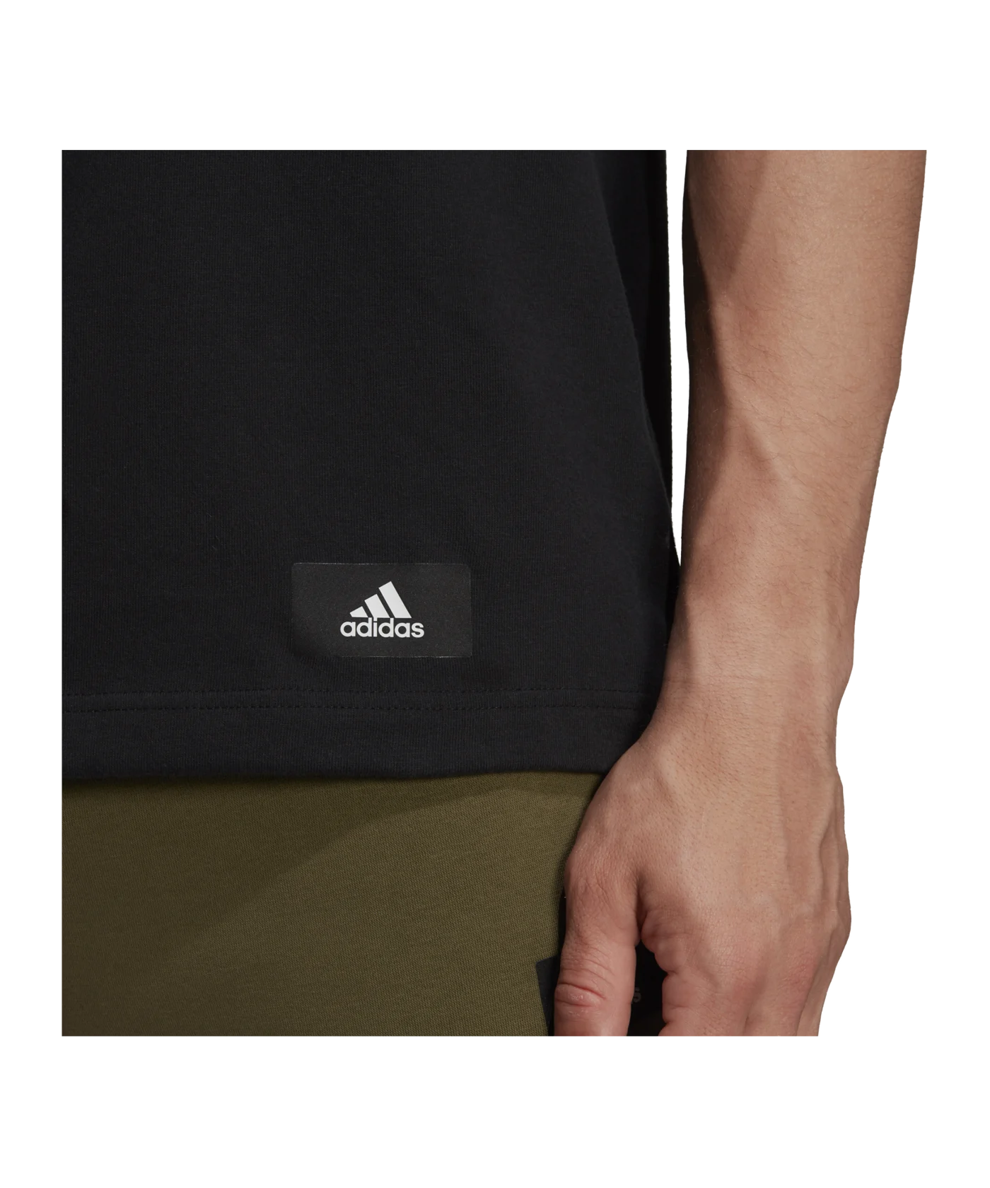adidas 3 Stripes Future Icons Shirt Schwarz