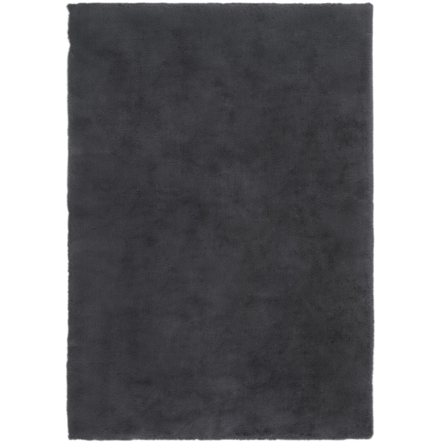 HOMCOM Teppich aus weichem Hochflor mit klassischem Design 170 cm lang anthrazit