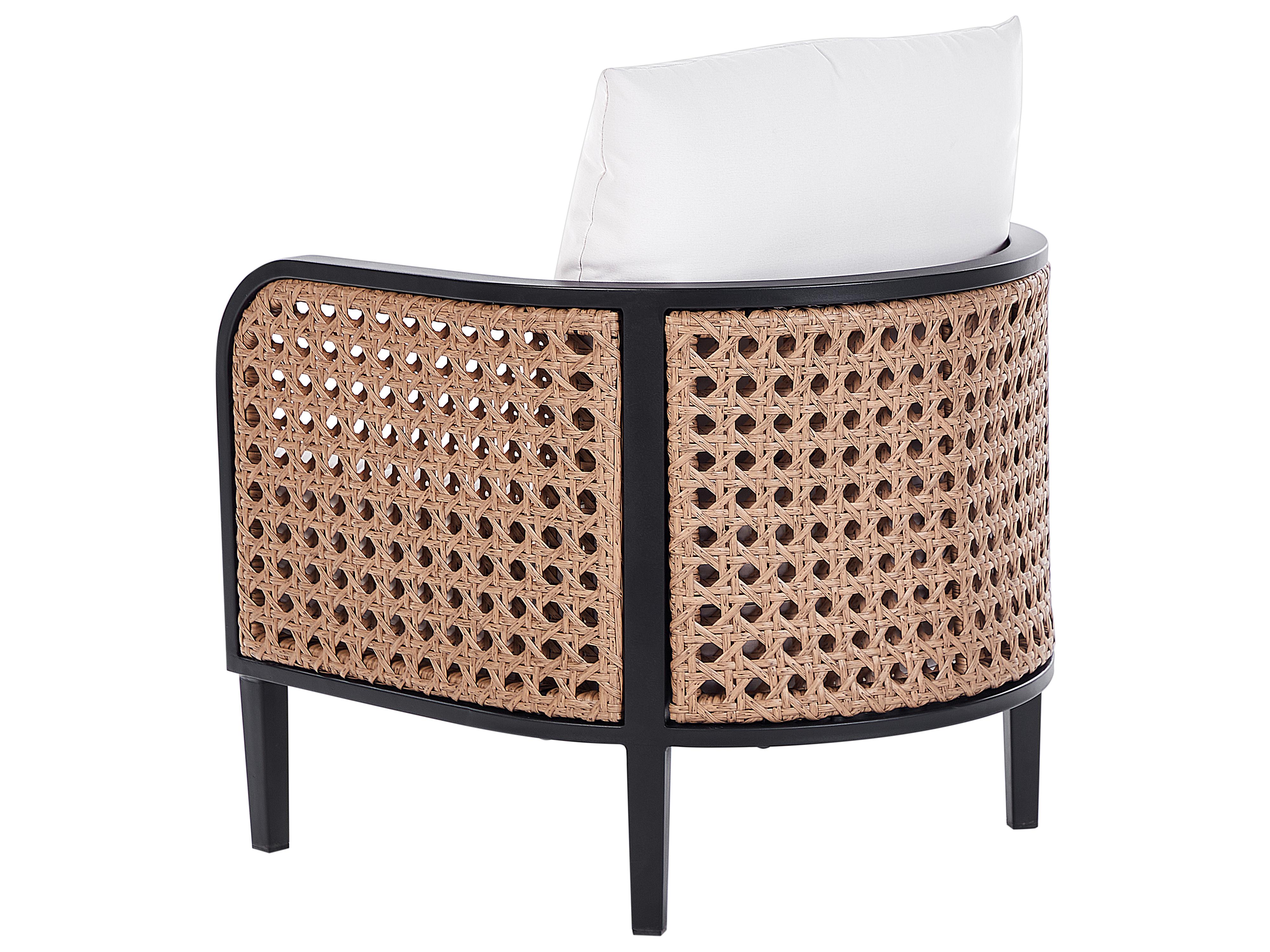 Loungeset met tafel 5-zits MONTEFALCO Metaal Wit
