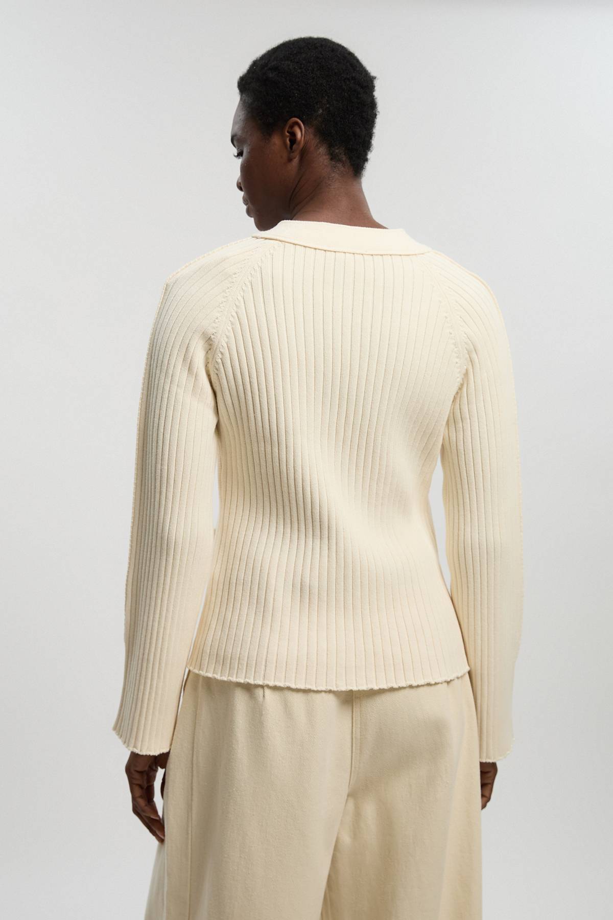 KarenMillen Petit Cardigan Boutonné En Coton Tricoté