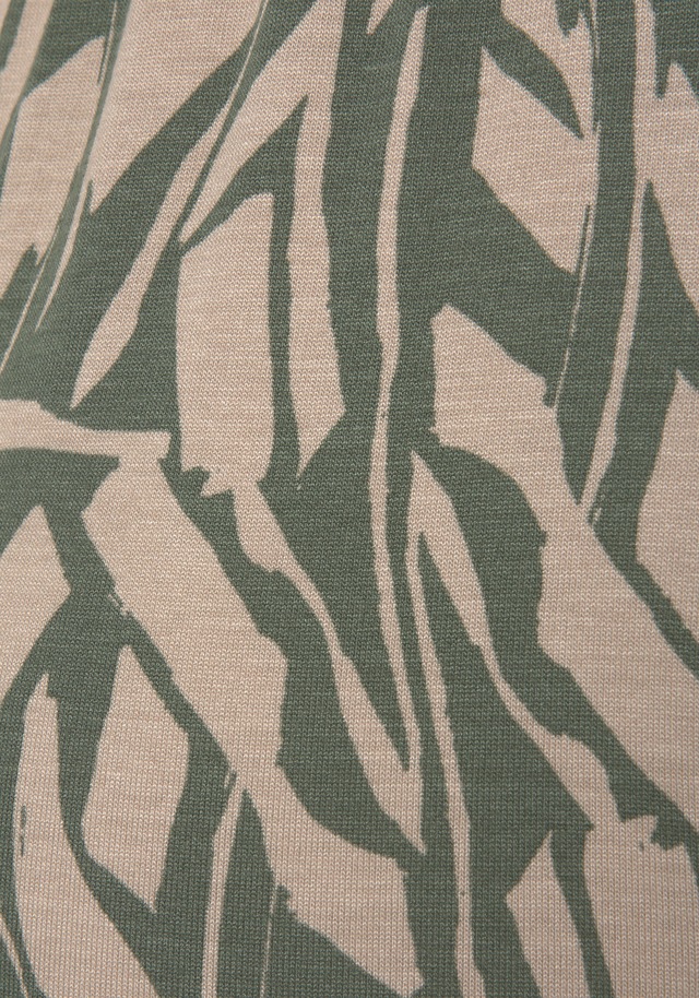 Buffalo Jerseyhose  mit Alloverdruck in Paperbag-Optik, Wide-Leg