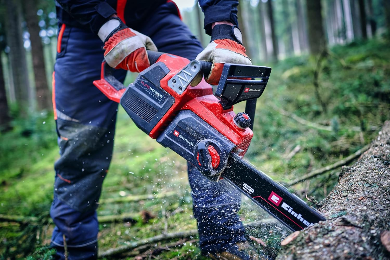 Einhell Professional Akku-Kettensäge GP-LC 36/40 Li BL-Solo (36 V, 38 cm Schnittlänge, Brushless, 19 m/s Kettengeschwindigkeit, autom. Kettenschmierung, ohne Akku)