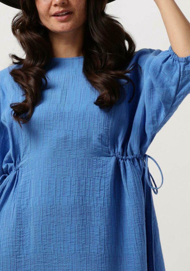 MSCH COPENHAGEN blauwe msch copenhagen mini jurk mschamalia 3/4 dress