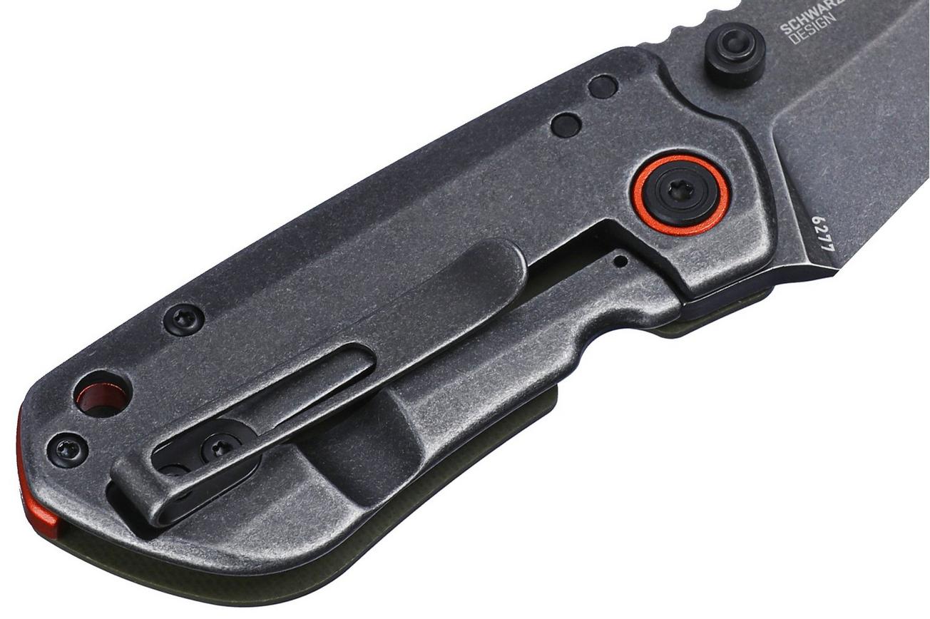 CRKT Overland Compact, OD Green zakmes, T.J. Schwarz design