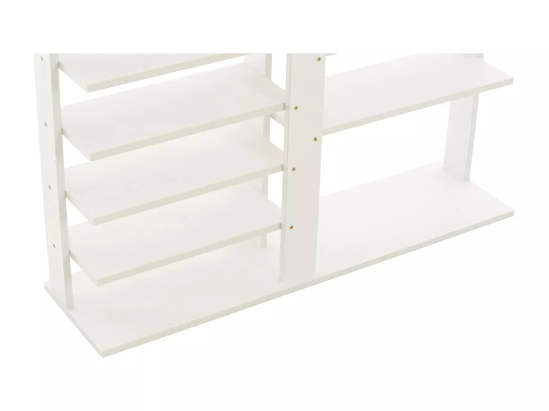 Étagère à chaussures - Bois - Blanc - Kristina