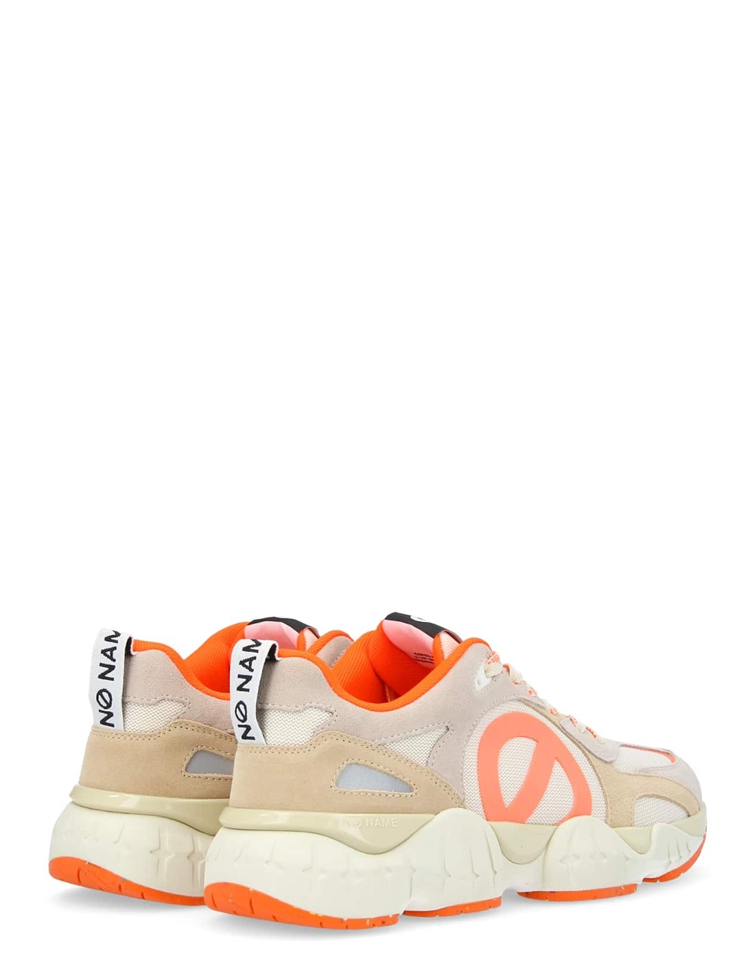 no name Basket de ville Femme krazee runner w Beige/Orange