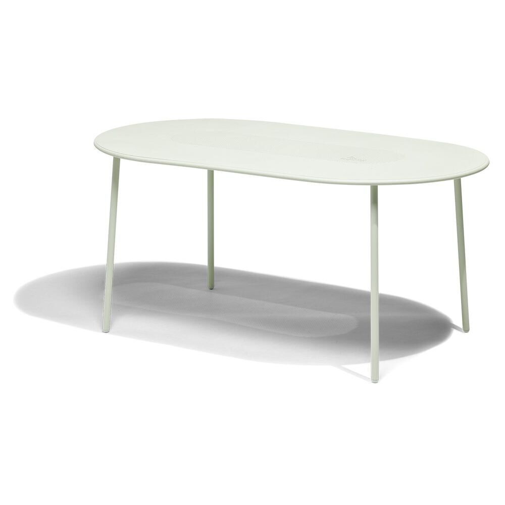 Table de jardin Faro métal vert 6 personnes 160x90xH.74cm
