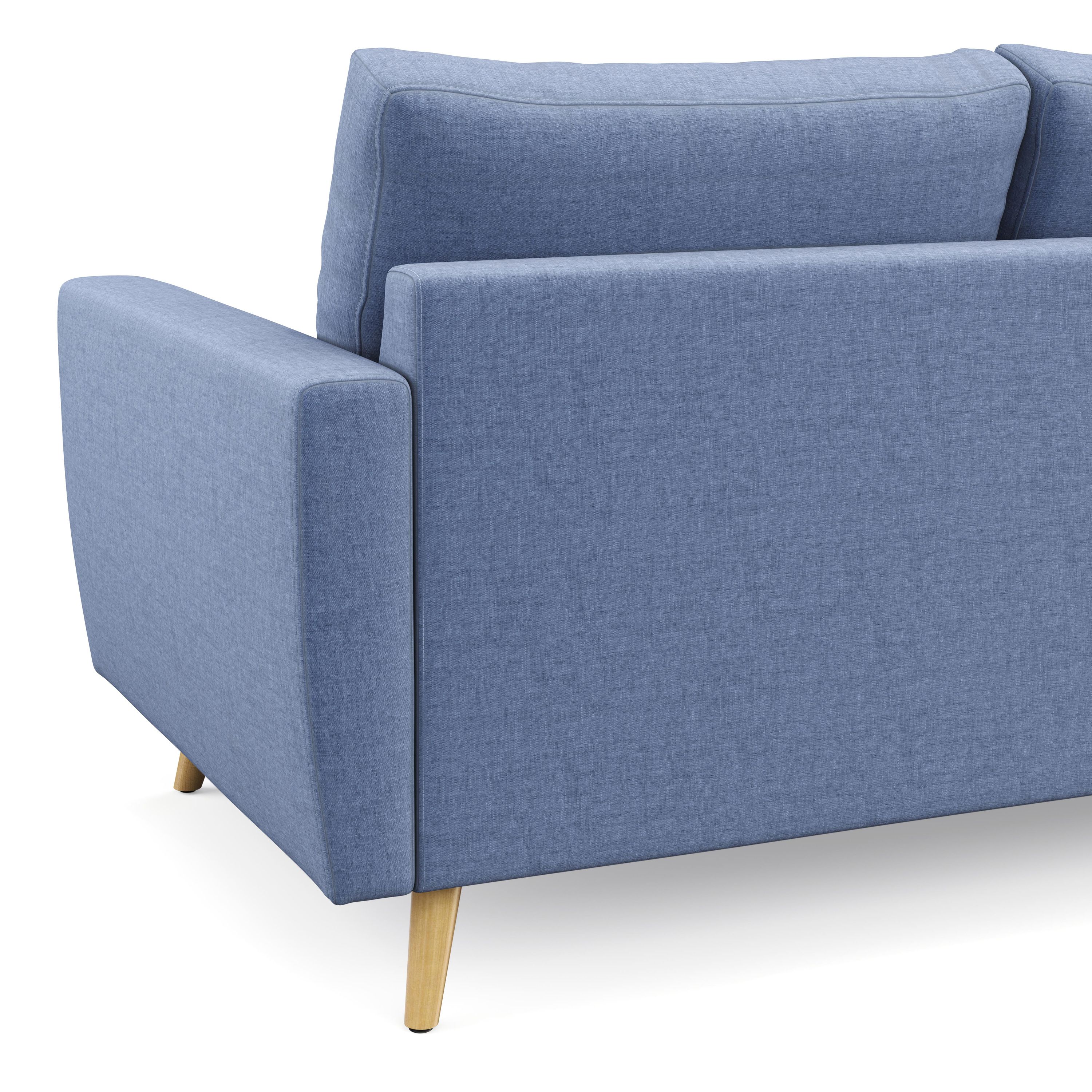 Ecksofa MANDY links blau