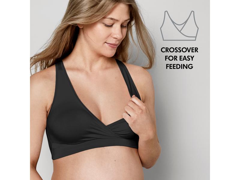 MEDELA Still- und Schlaf-BH Keep Cool Schwarz Gr. M Atmungsaktiver Schlaf-BH für Schwangerschaft und Stillzeit