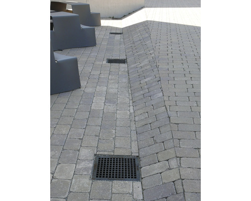 Hauraton Faserfix POINT Standaard erfafvoer van vezelversterkt beton 300 mm x 300 mm x 375 mm
