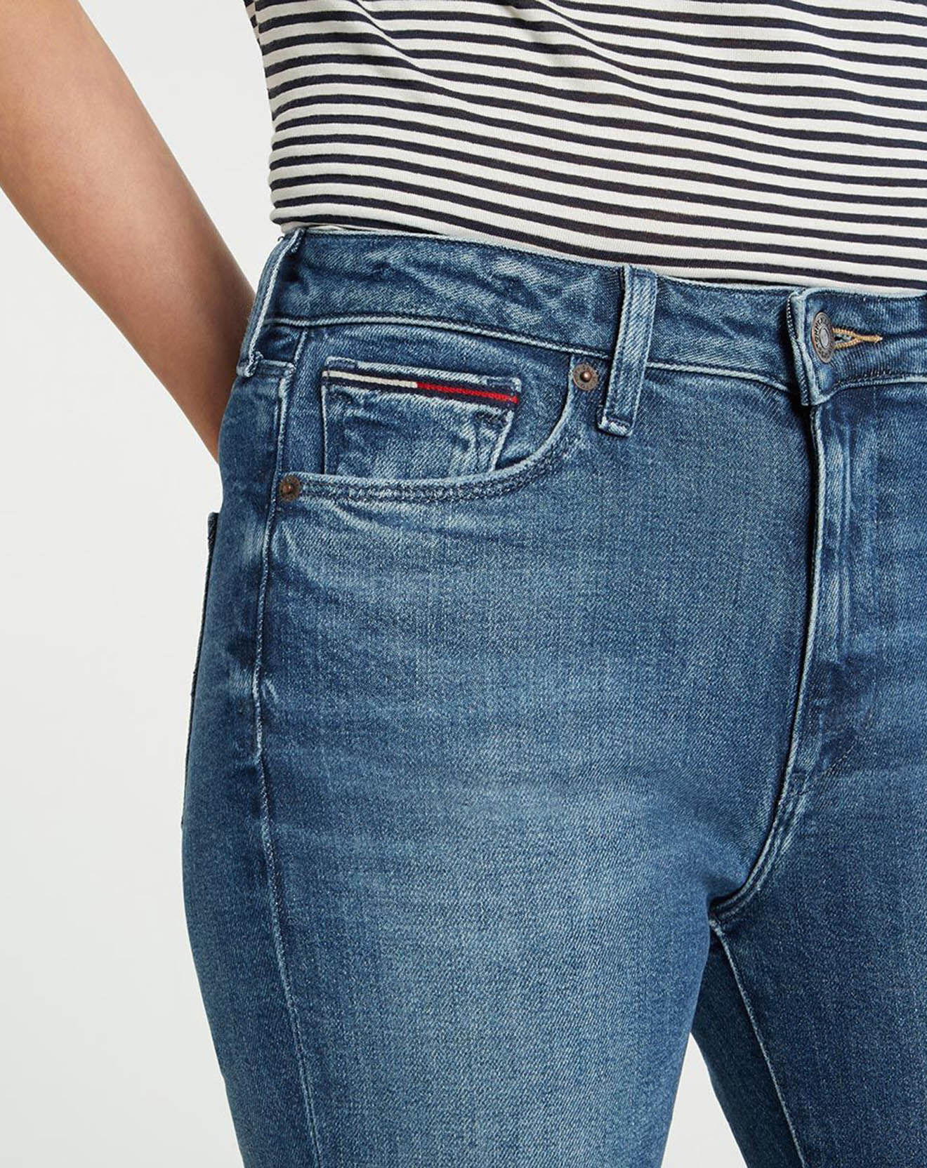 Tommy Jeans Jean Skinny Sylvia bleu délavé
