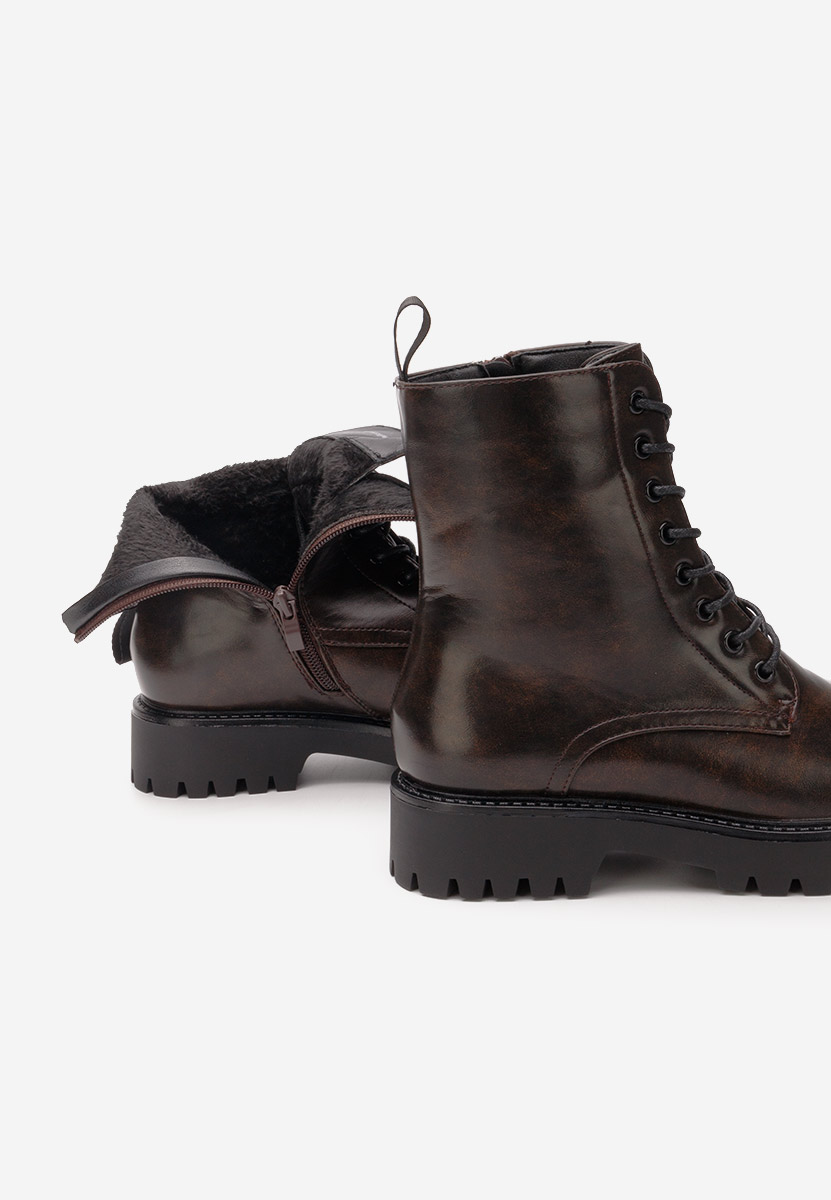Bottines rangers femme bruns Sarianna