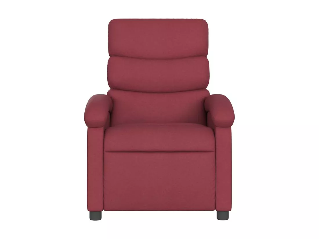 Fauteuil massant inclinable Rouge bordeaux Tissu