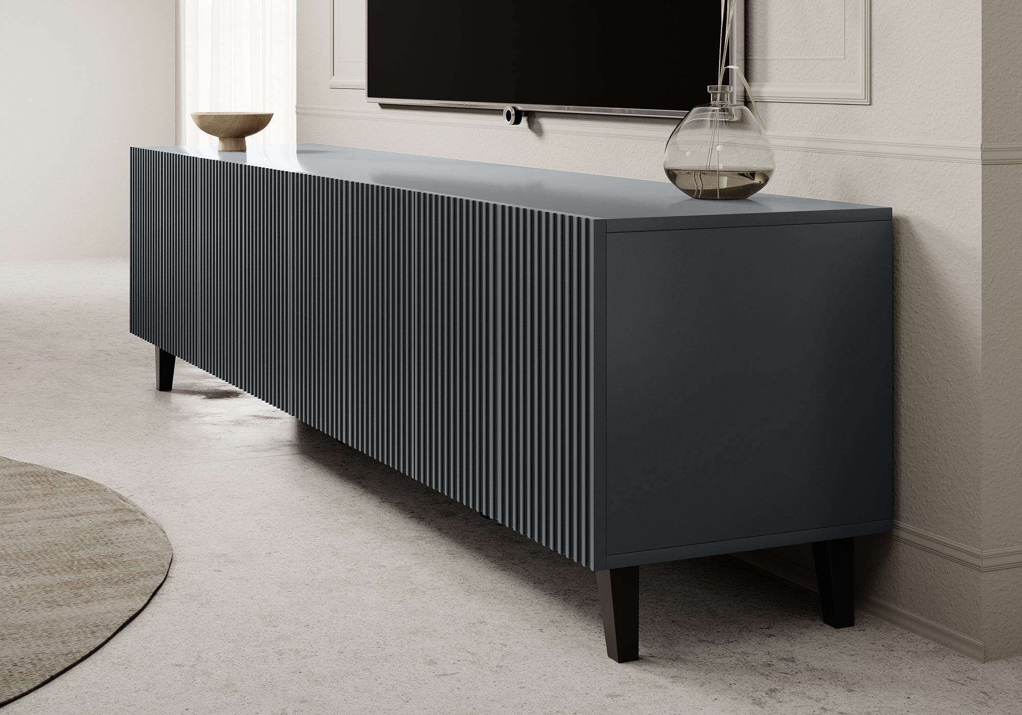 Vintar - TV-Meubel - Antraciet - 200 cm