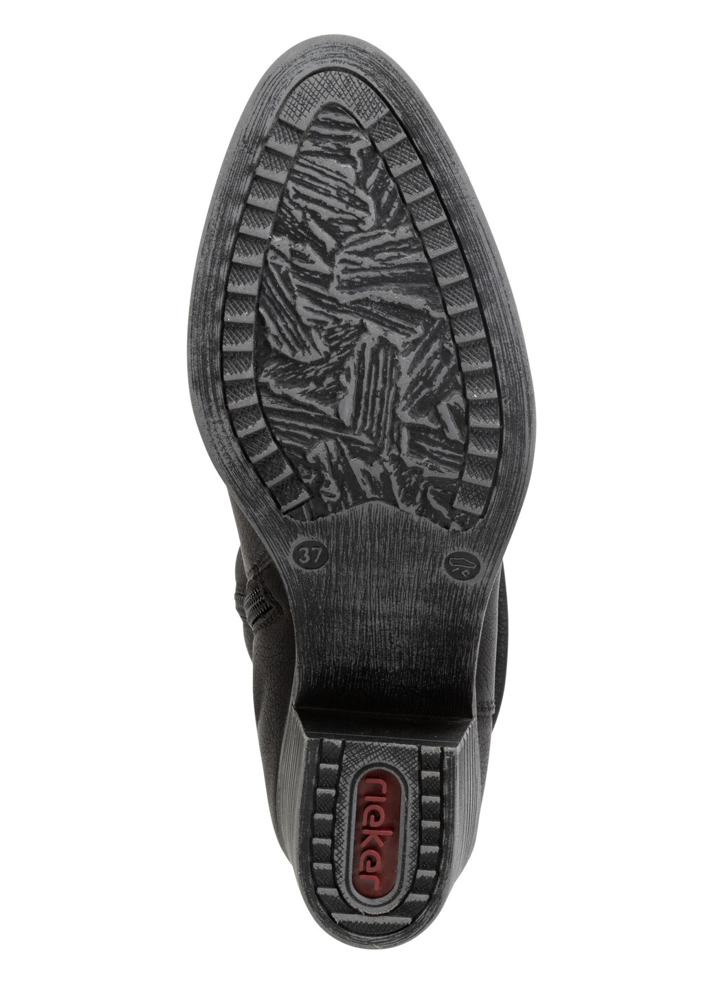 Rieker Western-Stiefelette aus weichem Synthetikmaterial mit Raffung