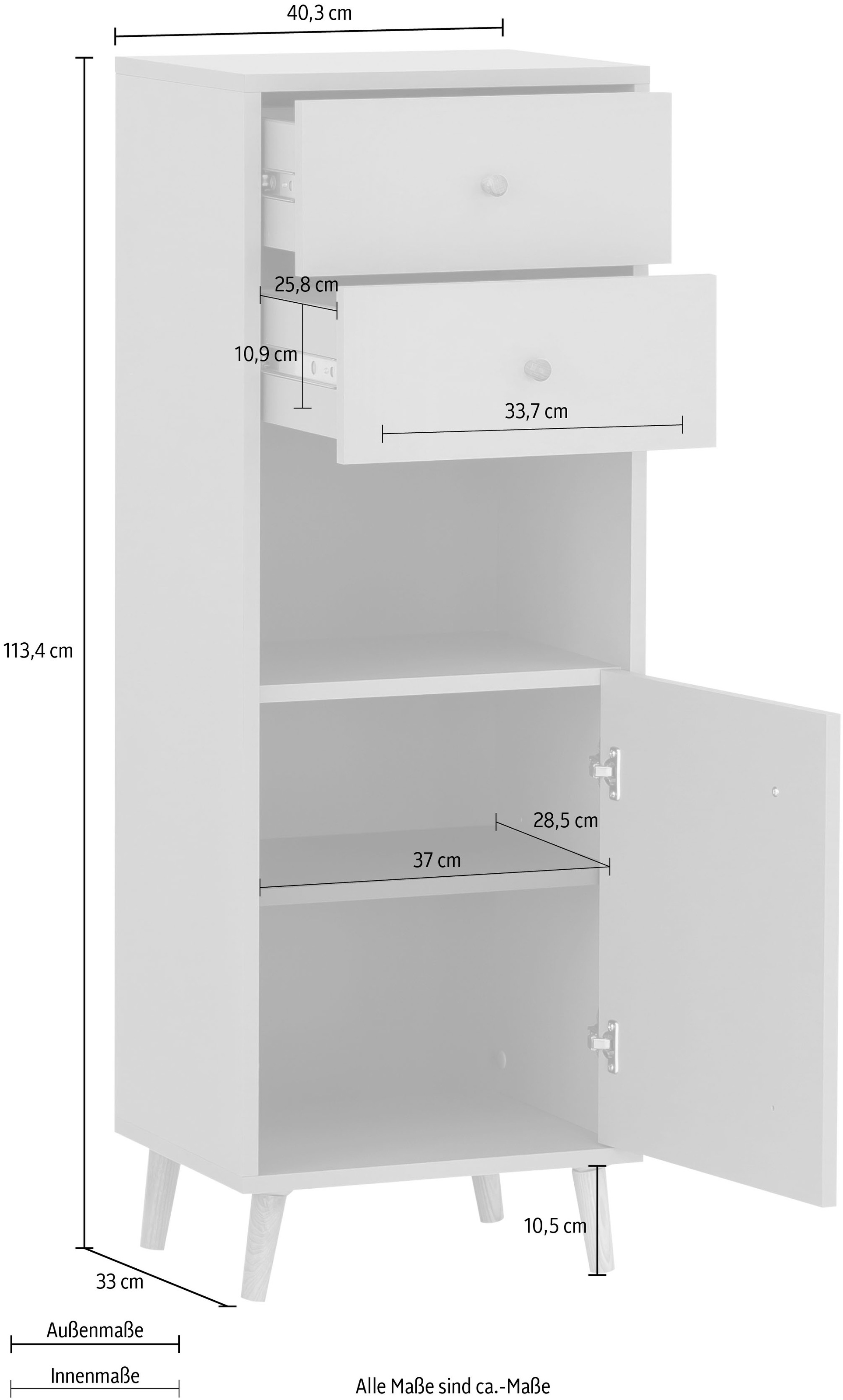 Schildmeyer Midischrank »Bjarne« Breite 40,3 m
