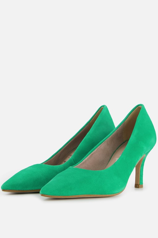 Tamaris Pumps groen Leer