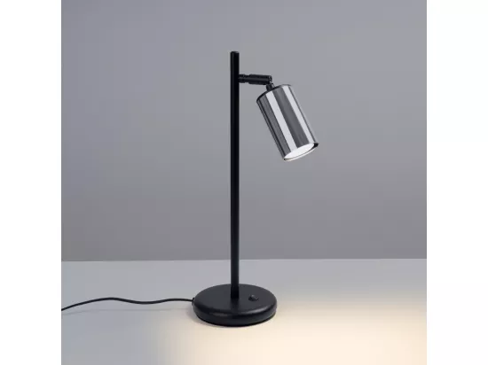 Lampe à poser Vespera noir-chrome