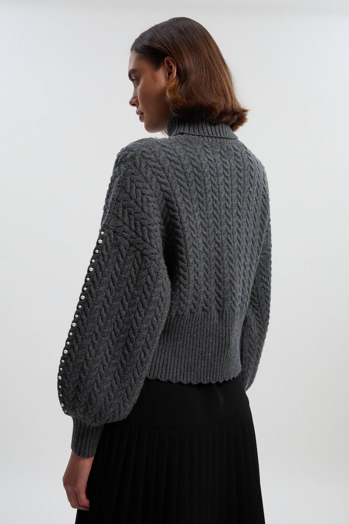 KarenMillen synthétiquell Torsadé Orné de Perles