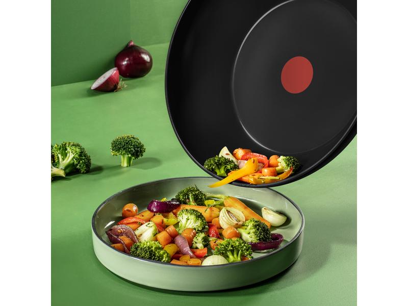Tefal Wok Renew Black On 28 cm Wokpfanne mit hochwertiger Antihaftversiegelung