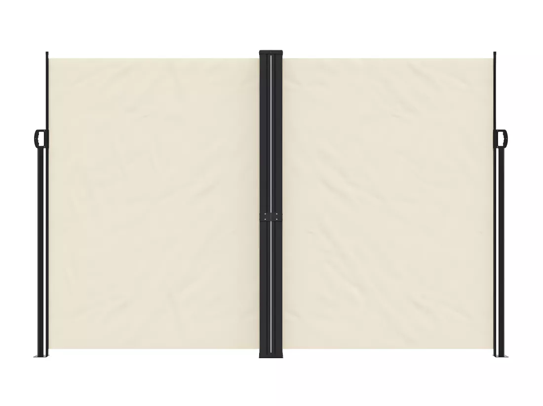 Auvent latéral rétractable crème 220x600 cm
