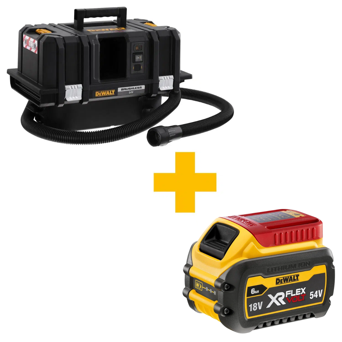 DeWALT DCV586MN Accu Nat- en Droogstofzuiger 54V XR FlexVolt Basic Body
