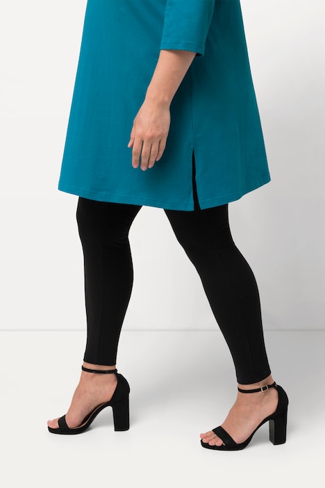 Longshirt, A-Linie, V-Ausschnitt, 3/4-Arm