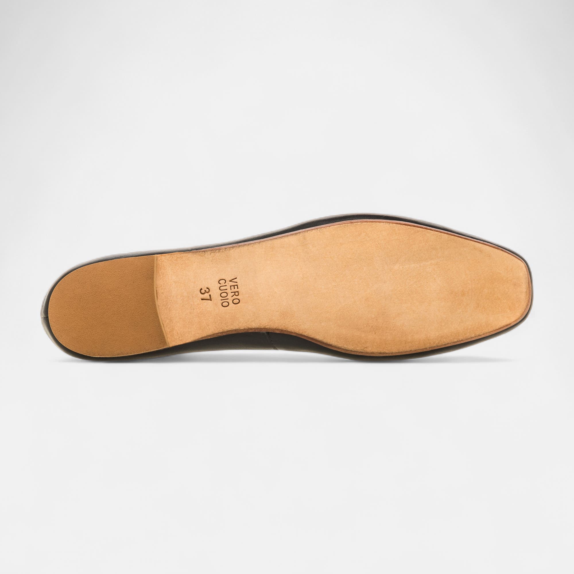 Ballerines Femme en cuir noir