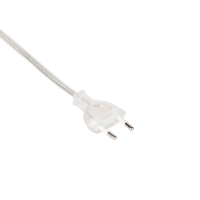 Aansluitkabel 80-120cm met schakelaar en stekker transparant
