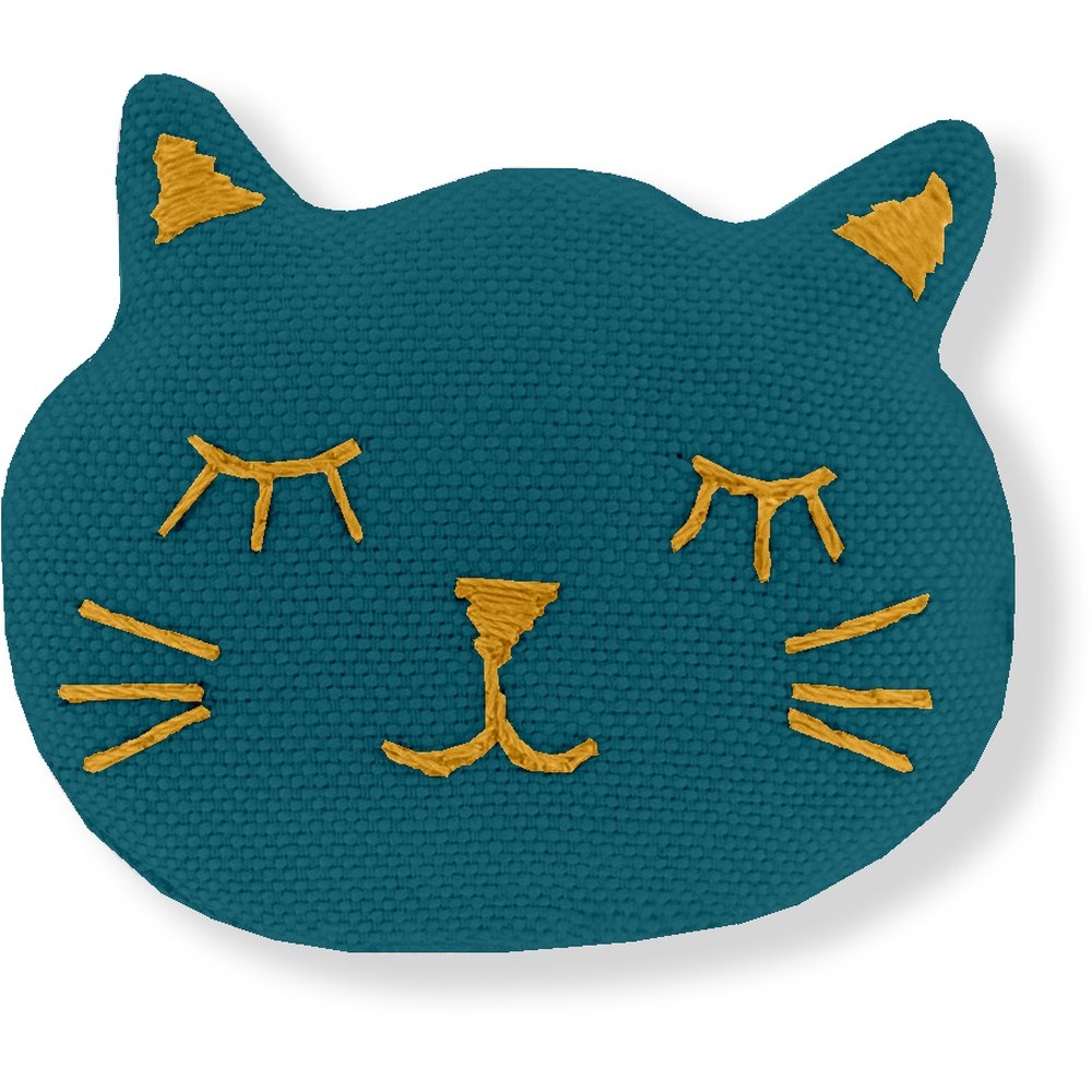 Barrette Miaou Bleu Vert