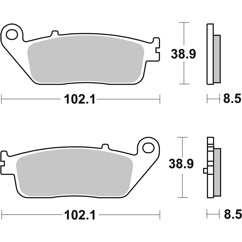 SBS - Plaquettes de frein 212MS