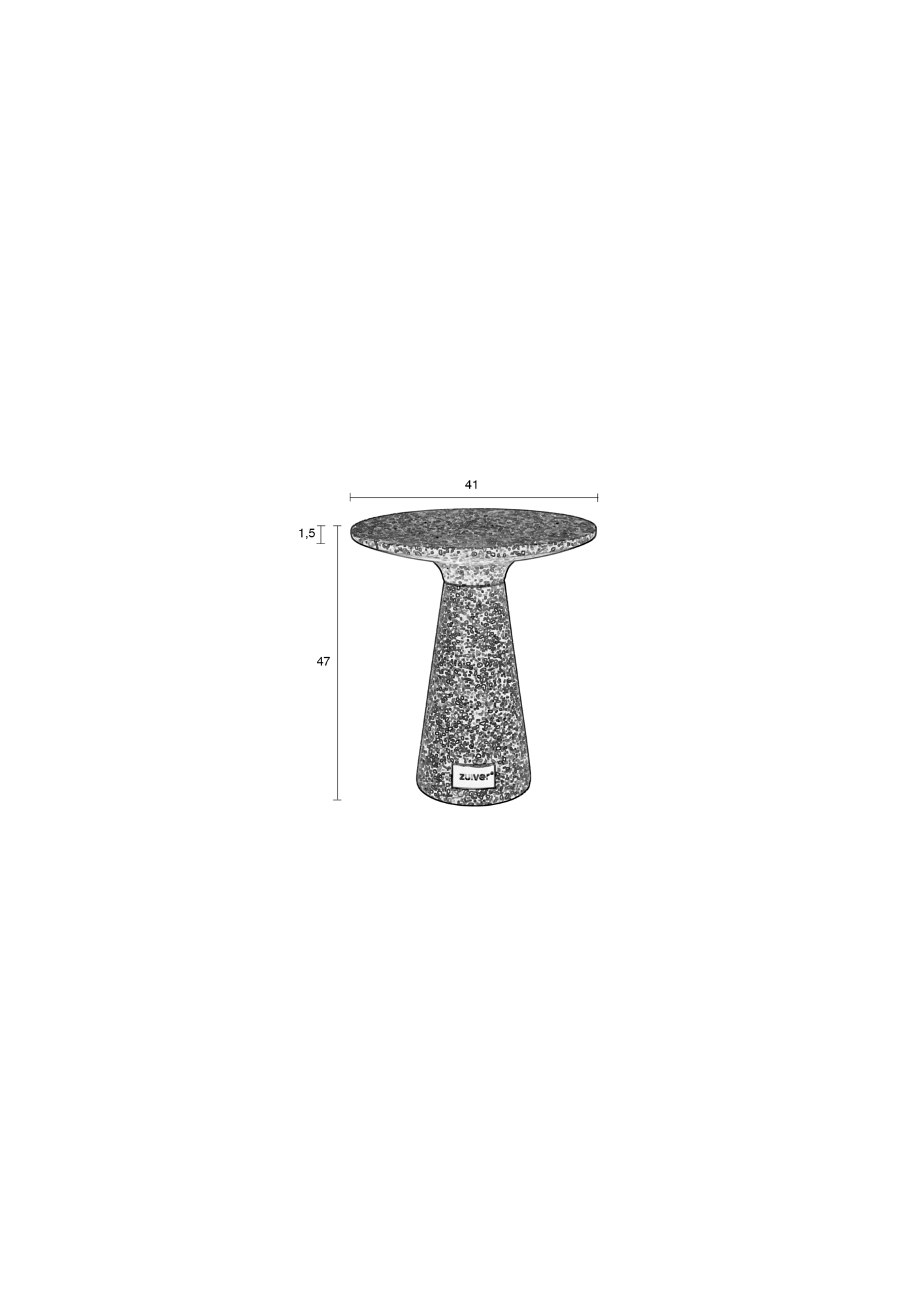 Zuiver bijzettafel Victoria Groen