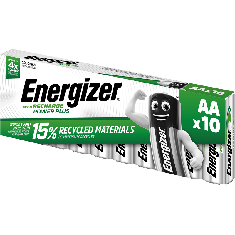 Energizer Batterien Recharge Power Plus, AA/HR6, 2000 mAh, 10 Stück