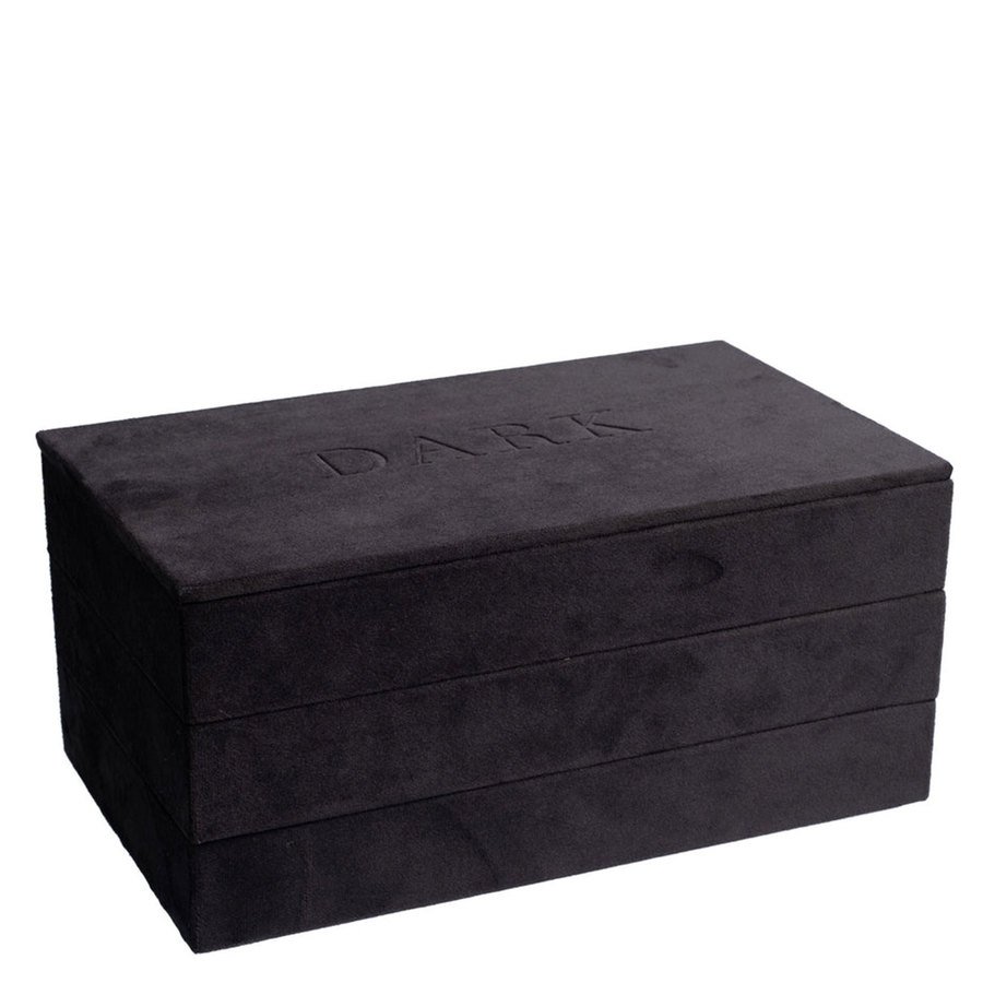 DARK Velvet Stacker Jewellery Box Black