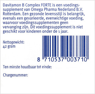 Davitamon B-Complex Forte Dragees 100TB