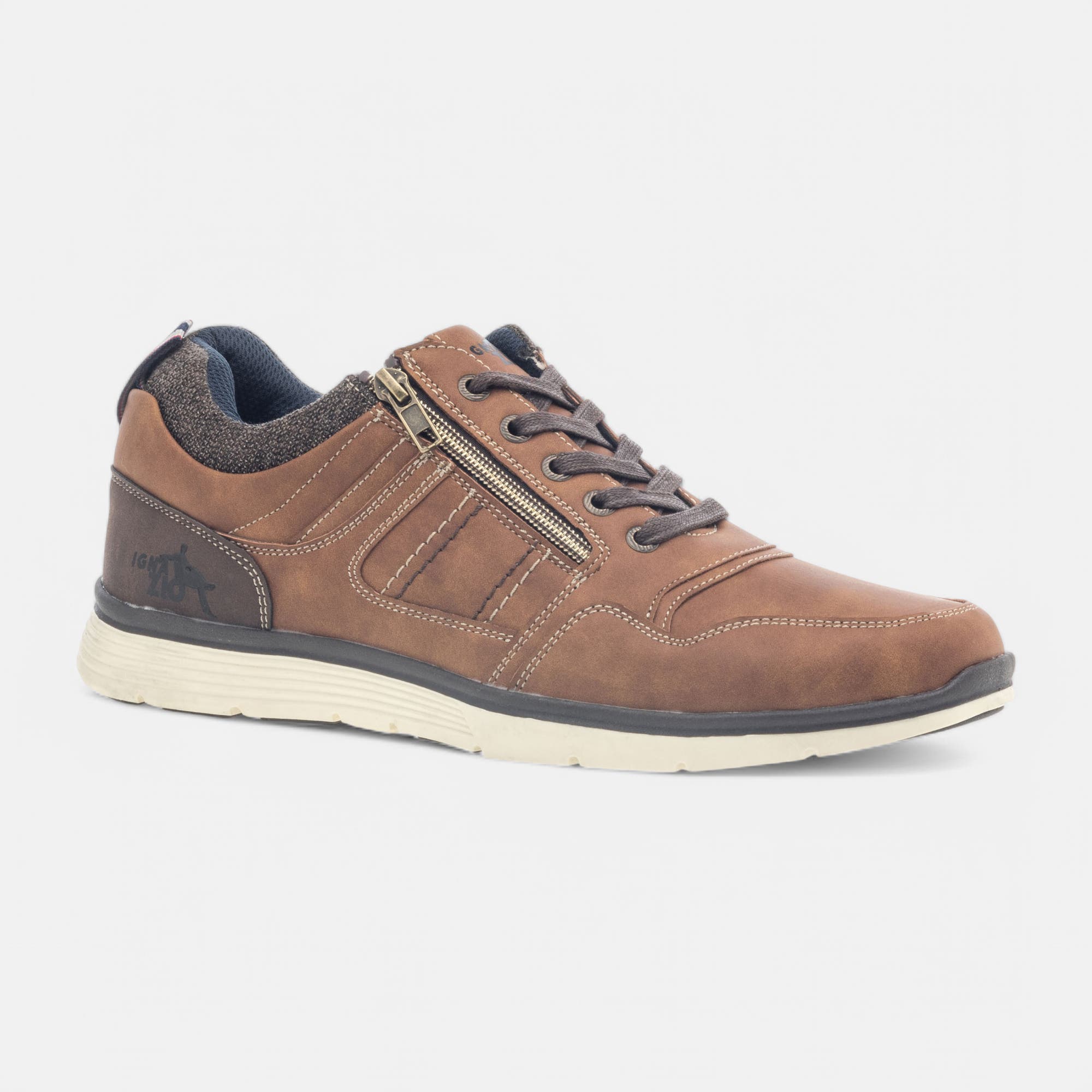 Baskets basses Homme cognac