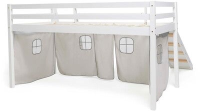 JLY ELSA Juniorseng Sklie Med Sengegardin 90x190, Hvit