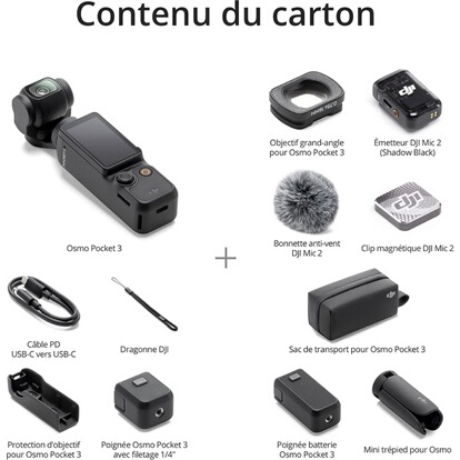 Caméra sport Dji Osmo Pocket 3 Creator Combo