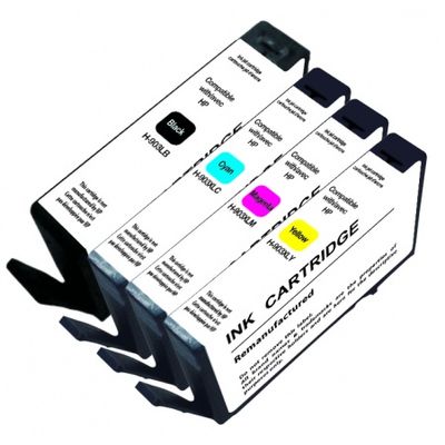 Cartouche compatible HP 903XL - pack de 4 - noir, jaune, cyan, magenta - UPrint