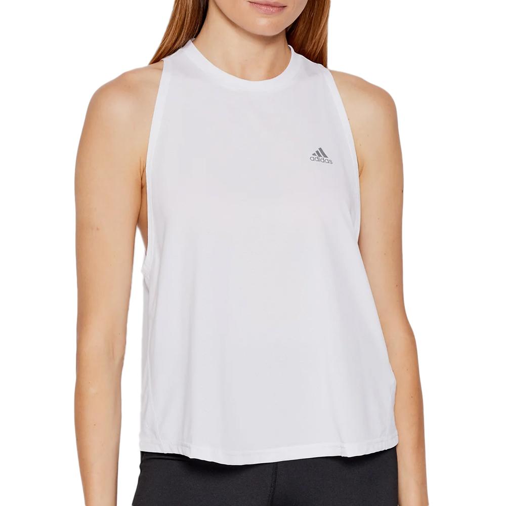 Adidas Débardeur de Sport Blanc Femme Adidas Run icons