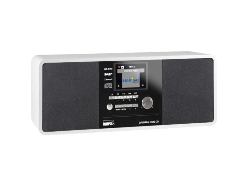 Imperial DABMAN i200 CD, Digital, DAB , FM, UKW, Afspiller, CD, 20 W, 7,62 cm (3