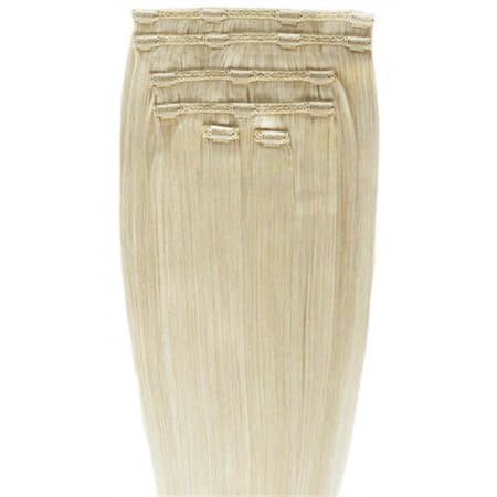 Gold24 Clip-on Hair Extensions # 88 Blonde 50cm - 7 deler