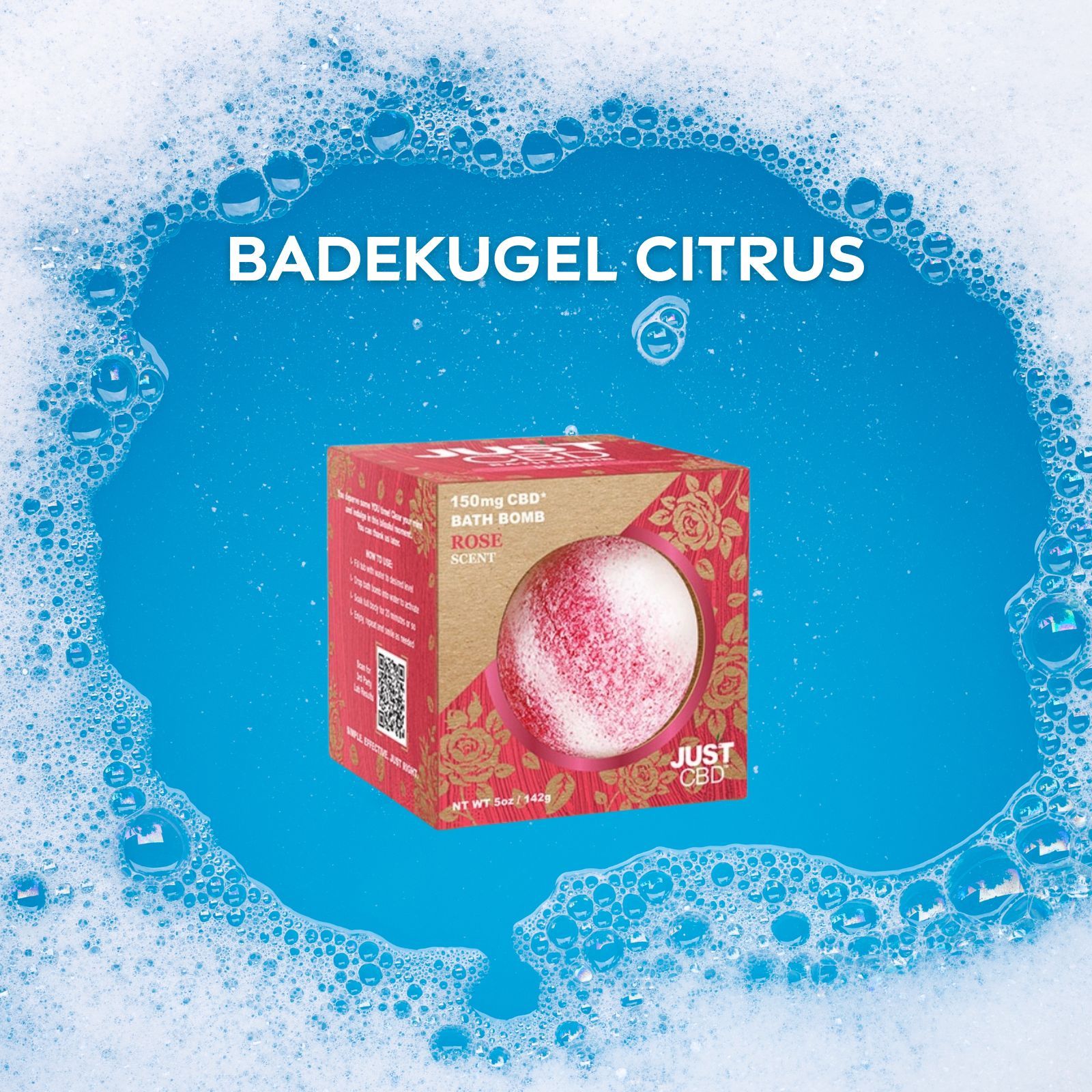 Weedness CBD Badesalz Bombe Rose