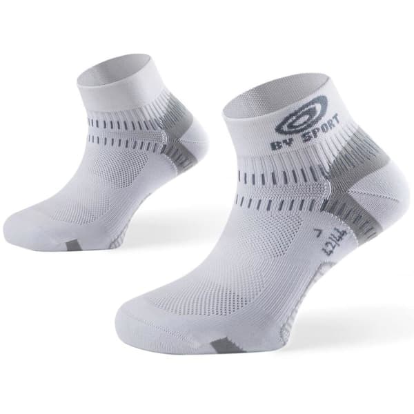 Chaussette running BV SPORT BV SPORT SOCQUETTE LIGHT ONE BLANC 19 BLANC