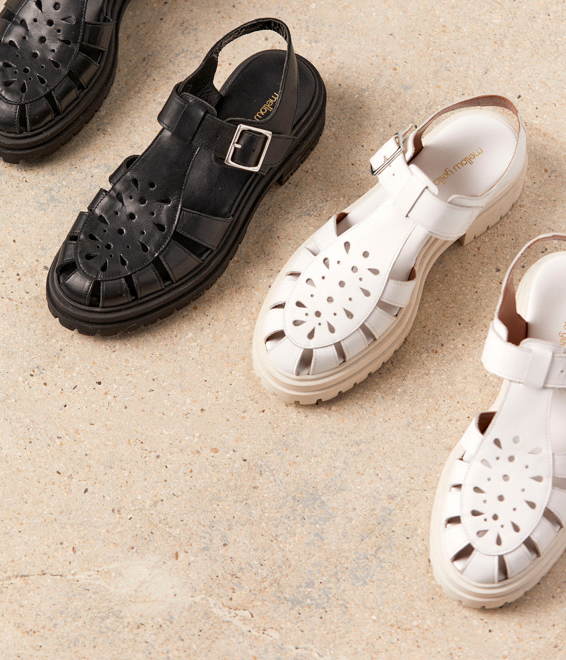 Sandales blanches Lison