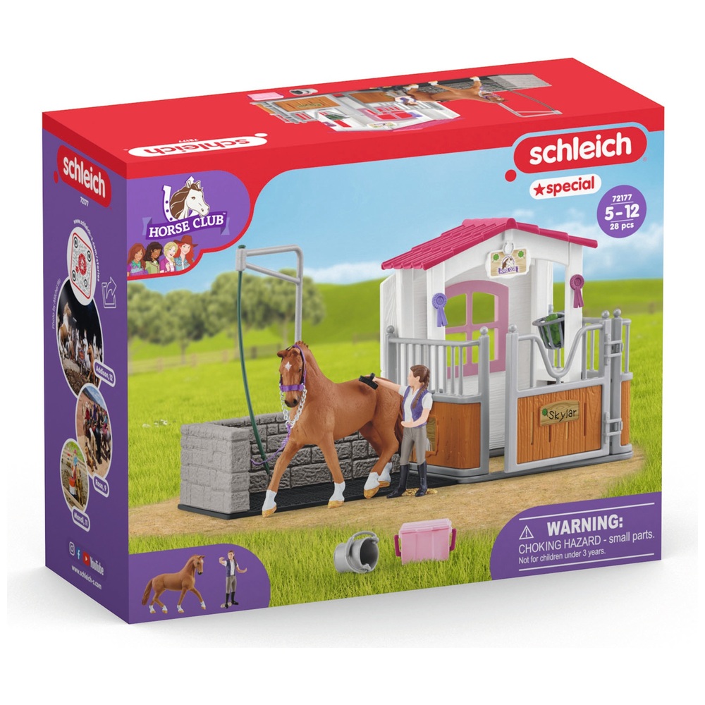 Schleich Horse Club 72177 Pferdeanhänger mit Horse Club Waschplatz