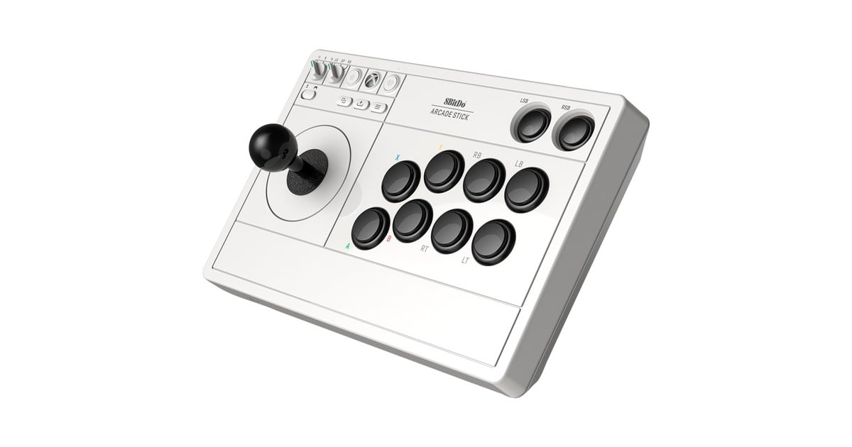 8BitDoArcade Stick for Xbox joystick  (Wit, Pc, Xbox One, Xbox Series X|S)